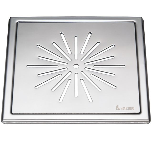Lattiakaivon kansi Smedbo Outline Tähti 200x200 kiillotettu rst