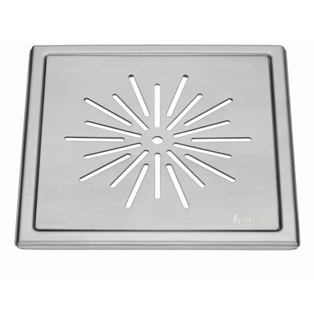 Lattiakaivon kansi Smedbo Outline Tähti 200x200 mattaharjattu rst