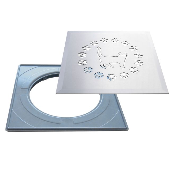 Lattiakaivonkansi PP-Tuote Kissa RST vakioasennuskehyksellä 197 x 197 mm