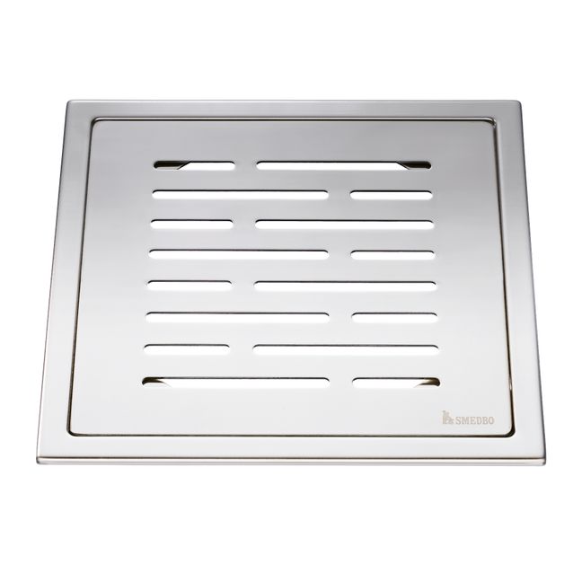 Lattiakaivonkansi Smedbo Outline Janat, 200 x 200 mm, kiillotettu rst