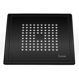 Lattiakaivonkansi Smedbo Outline Neliö 200x200 mm musta