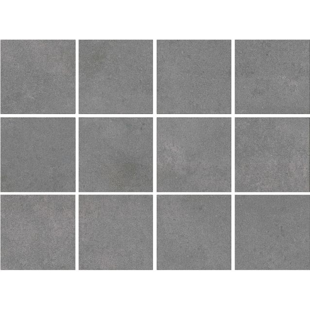 Lattialaatta Bien Arcides Grey himmeä verkolla 100x100 mm