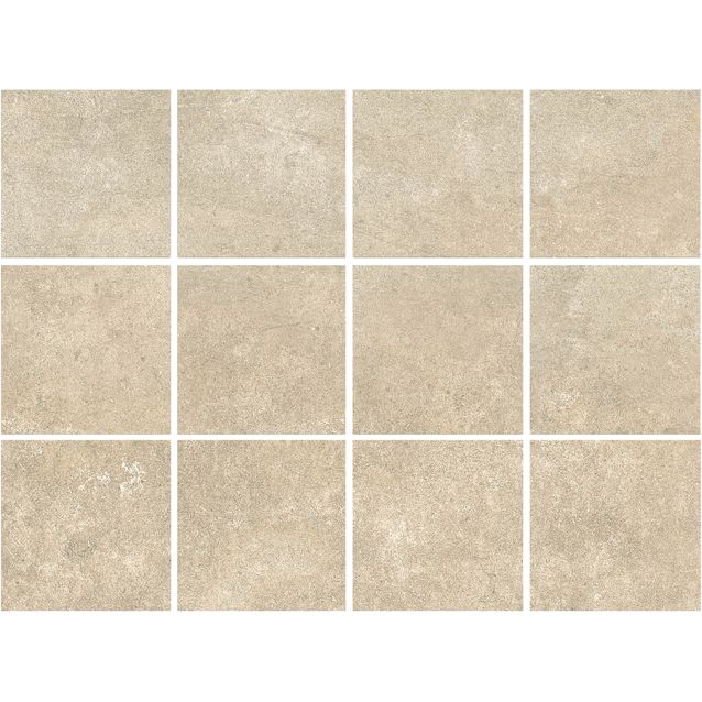 Lattialaatta Bien Arcides Latte himmeä verkolla 100x100 mm