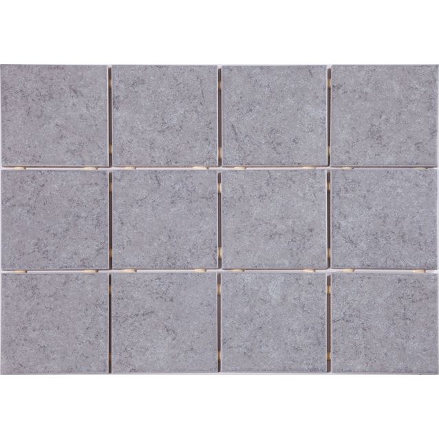 Lattialaatta Graniser Arctic Grey himmeä verkolla 100x100 mm