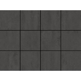 Lattialaatta LPC Minimal Dark Grey 10x10 cm liimatäpläarkki harmaa