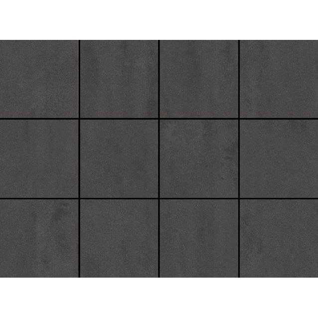 Lattialaatta LPC Minimal Dark Grey 10x10 cm liimatäpläarkki harmaa