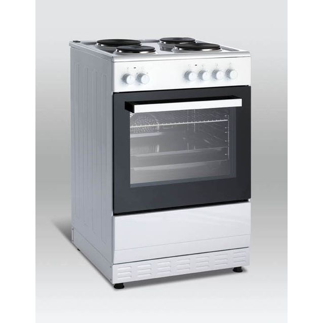 Lattialiesi Scandomestic SK403 valurautalevyillä 60cm valkoinen