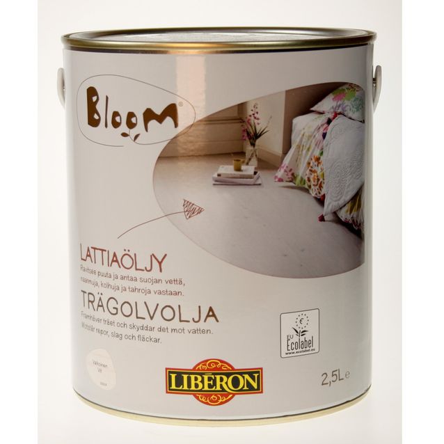 Lattiaöljy Liberon Bloom 2,5 l valkoinen (066955)