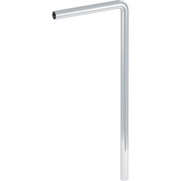 Vesilukon lattiaputki Prevex, 90° kulma, rst, DN32, 700x300mm