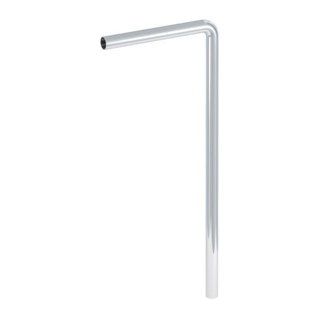 Vesilukon lattiaputki Prevex, 90° kulma, rst, DN32, 610x160mm