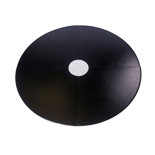 Lattiasuojapelti Carelia Grill® Ø80 cm tulisijoille Ø180 cm musta