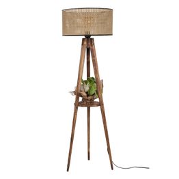 Lattiavalaisin Linento Lighting Sehbali Rattan, ruskea