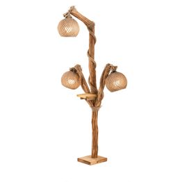 Lattiavalaisin Linento Lighting Triboretum, luonnollinen puu