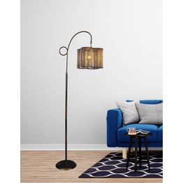 Lattiavalaisin Linento Lighting Wooden Cage, messinki