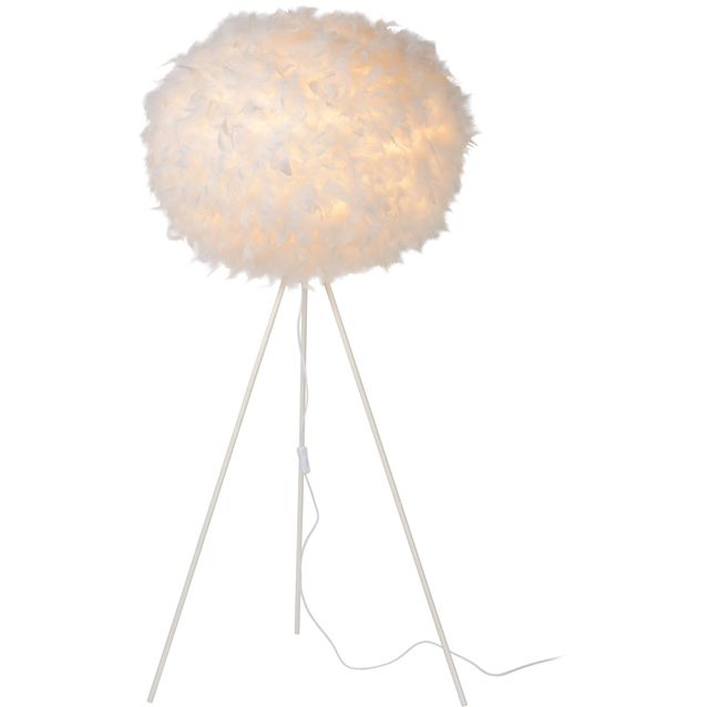 Lattiavalaisin Lucide Goosy Soft, Ø50 cm, valkoinen