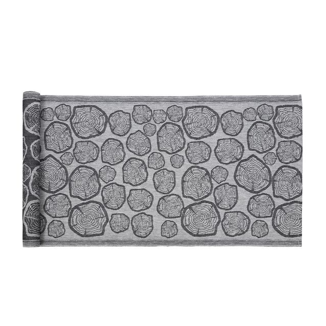 Laudeliina Jokipiin Pellava Mänty 45x160 valkoinen/musta