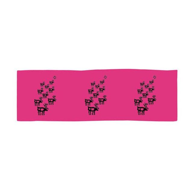 Laudeliina Pikkupuoti Porot Pellava 45x145 cm fuksia