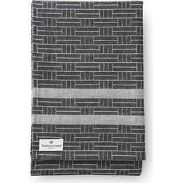 Laudeliina Finlayson Tamminiemi 50x160 cm musta/pellava