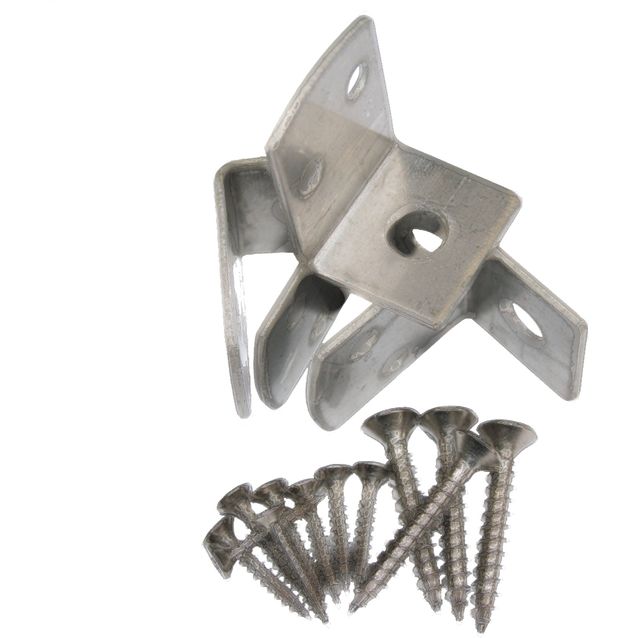 Lauta-aidan kiinnike Hortus, 4 kpl, rst