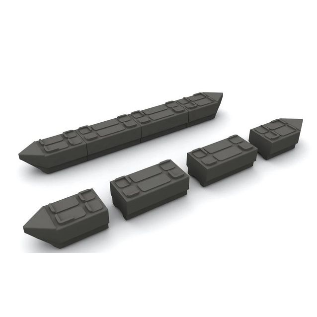 Lauttaponttoni Rotomon 4 runko-osaa + 4 kärkiosaa