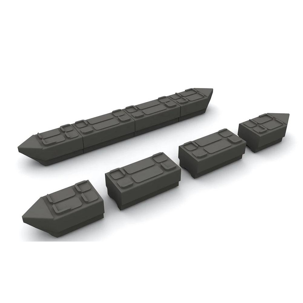 Lauttaponttoni Rotomon 4 runko-osaa + 4 kärkiosaa