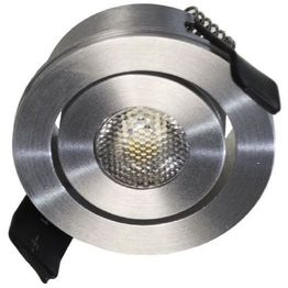 LED-alasvalo FTLIGHT Moodspot 3W IP44 4000K himmennettävä hopea