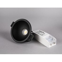 LED-alasvalo Hide-a-lite Globe G2 Recessed 2700K musta