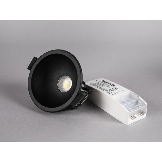LED-alasvalo Hide-a-lite Globe G2 Recessed Tune musta
