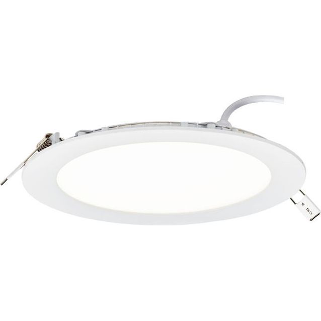 LED-alasvalo Limente DRI-18 Lux Ø 225x20 mm 18W IP44 upotettava valkoinen