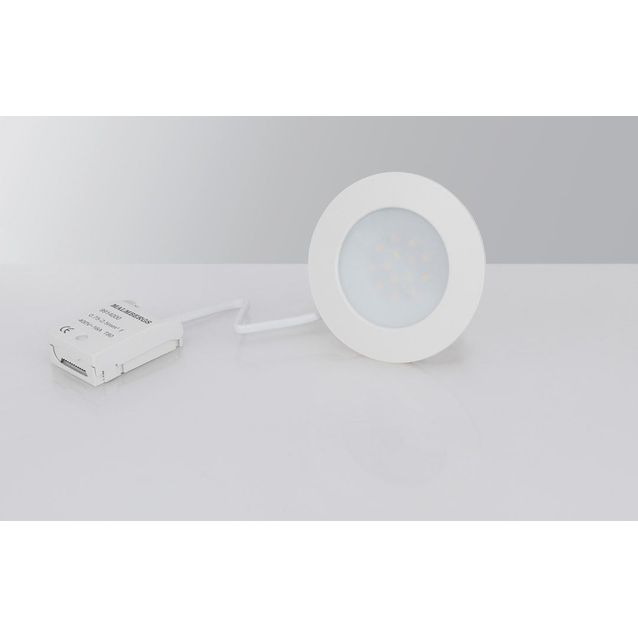 LED-alasvalo Malmbergs MD-232 10W, IP44, valkoinen