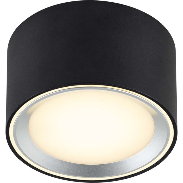 LED-alasvalo Nordlux Fallon 100x60mm musta