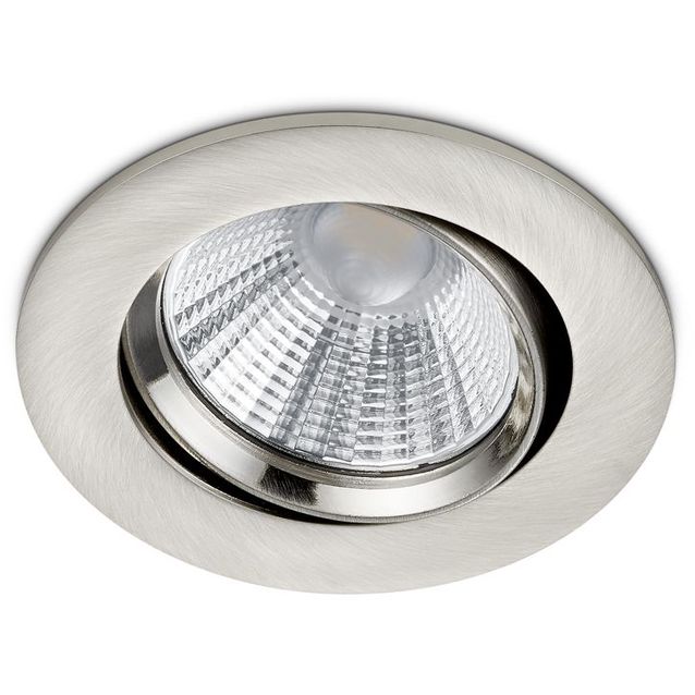 LED-alasvalo Trio Pamir ø85x54 mm IP23 harjattu teräs