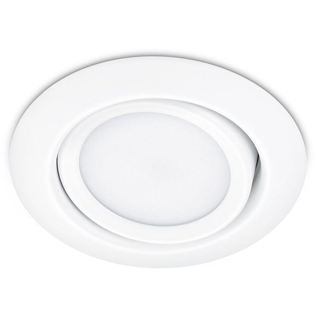 LED-alasvalo Trio Rila ø82x34 mm IP20 mattavalkoinen