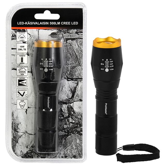 LED-käsivalaisin V-TAC 500 lm 10 W XML T6