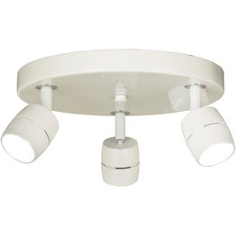 LED-kattospotti Aneta Lighting Lumi 3-osainen pyöreä valkoinen himmennettävä