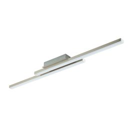 LED-kattovalaisin Eglo Crosslink Fraioli-C 2x17W 1055x120x65 mm IP20 harjattu teräs/valkoinen