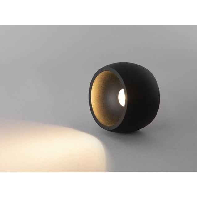 LED-kattovalaisin Hide-a-lite Globe G2 Surface 2700K musta