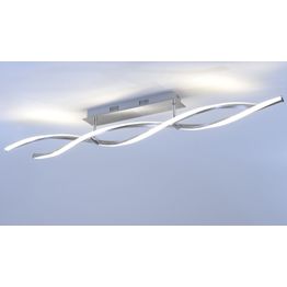 LED-kattovalaisin Paul Neuhaus Polina 2x10,2W IP20 teräs