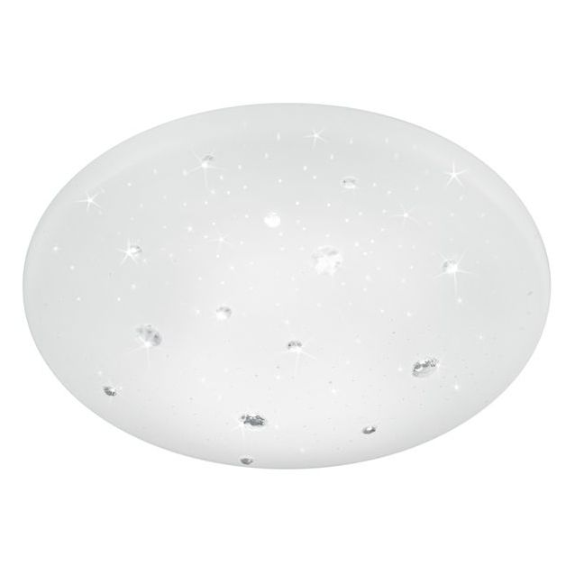 LED-kattovalaisin Trio Achat ø275x90 mm IP44 valkoinen starlight