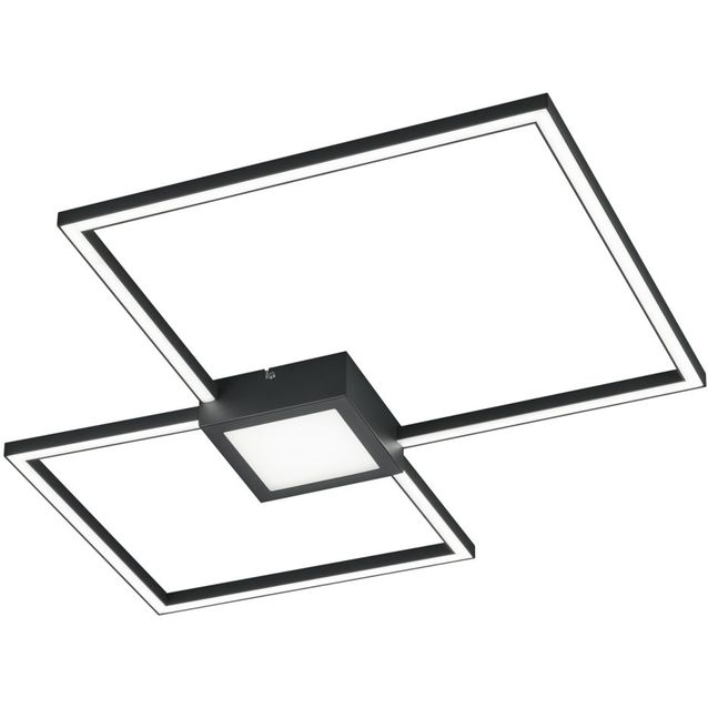 LED-kattovalaisin Trio Hydra, 65x65cm, antrasiitti
