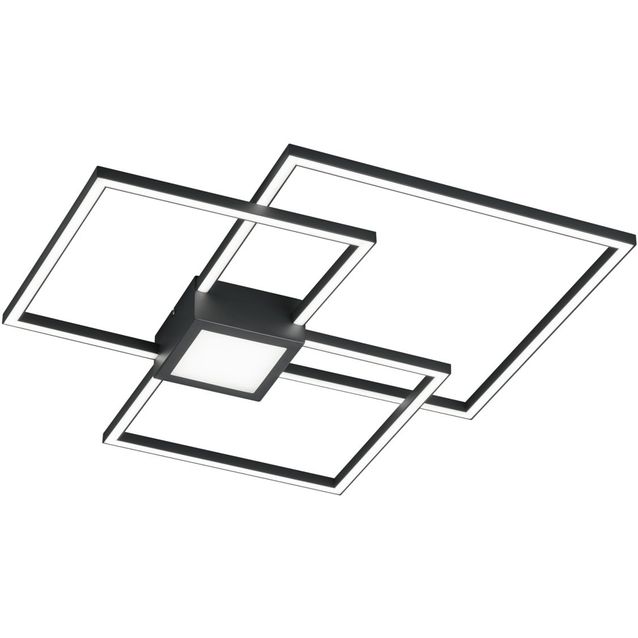 LED-kattovalaisin Trio Hydra, 66x66cm, antrasiitti