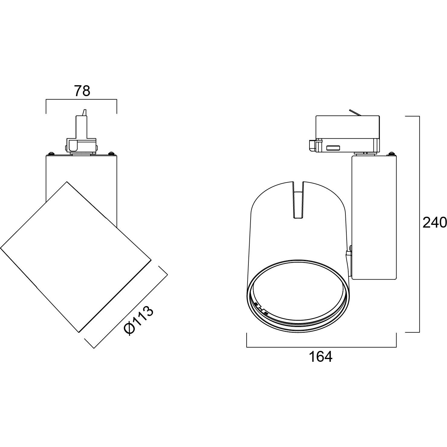 LED-kohdevalaisin Sylvania Start Track Spot halk113 mm 35 W 4000 K 38 valkoinen lisäkuva