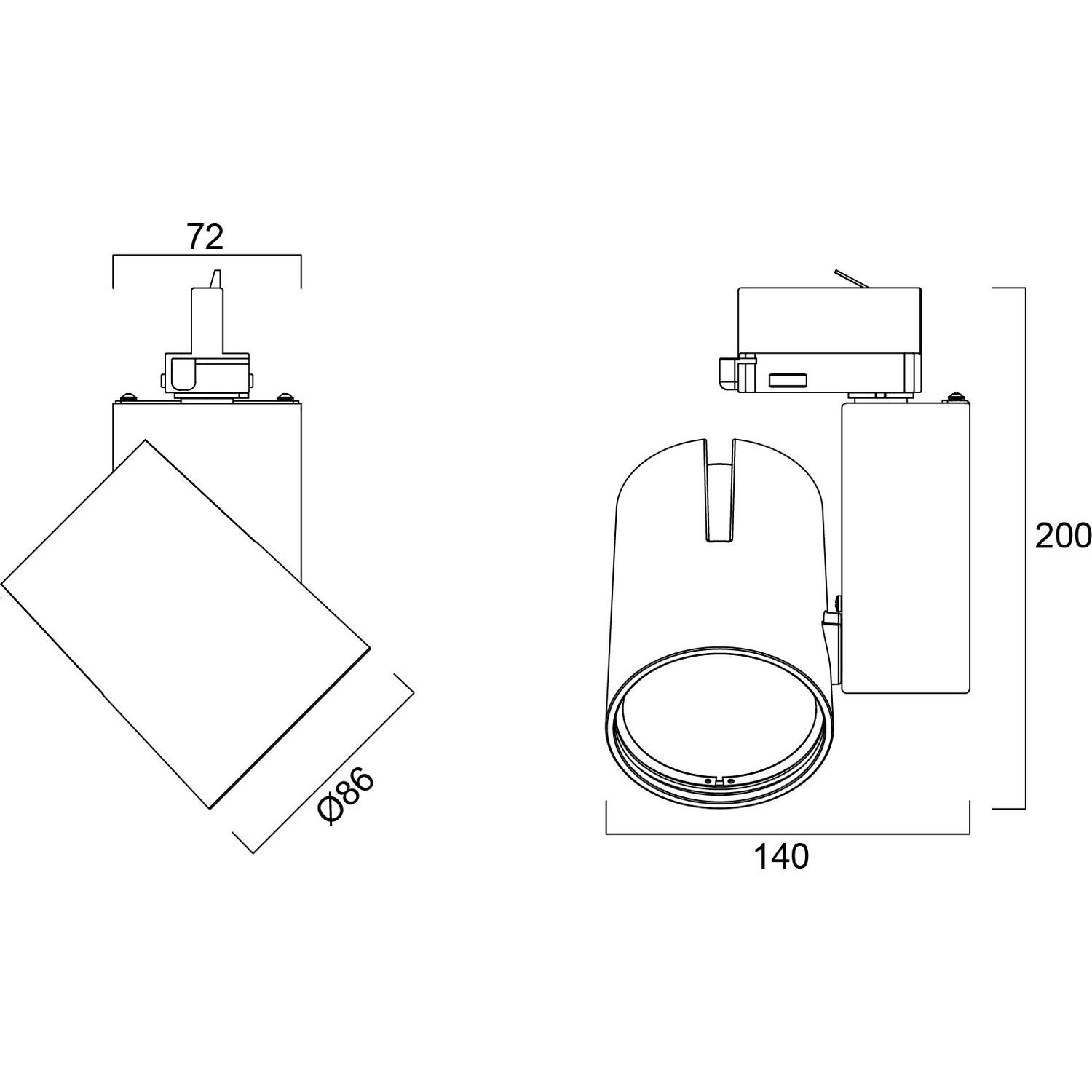 LED-kohdevalaisin Sylvania Start Track Spot halk86 mm 14 W 4000 K 36 valkoinen lisäkuva