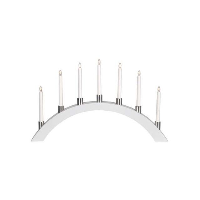 Kynttelikkö Star Trading Tall 7-osainen 40 cm valkoinen