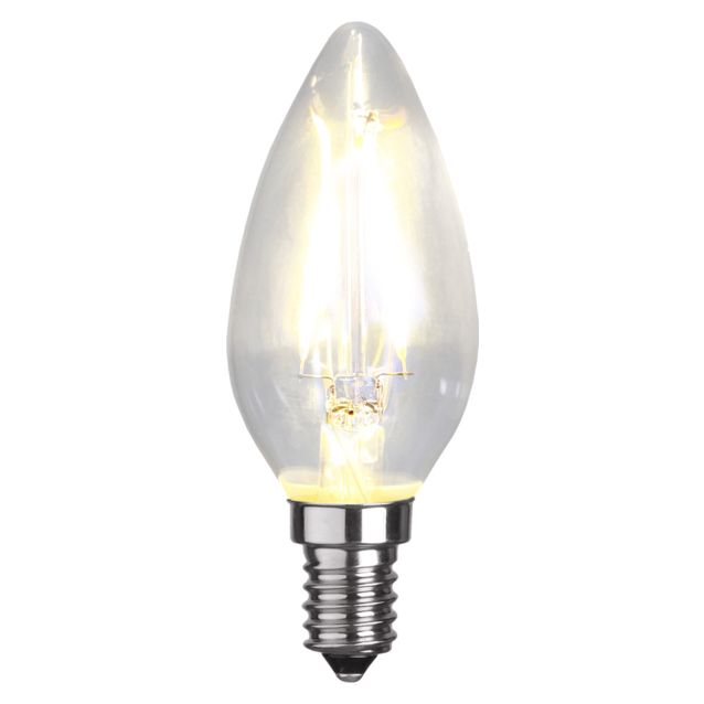 LED-kynttilälamppu Star Trading Illumination LED 351-01 Ø 35x98mm E14 kirkas 2W 2700K 250lm