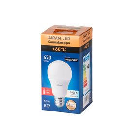 LED-lamppu Airam LED SPECIAL - A60 5,5W/828 E27 SAUNA