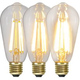 LED-lamppu Star Trading Decoration LED  3-step click 354-85 Ø 64x144mm E27 6,5W 2100K 70/350/700lm