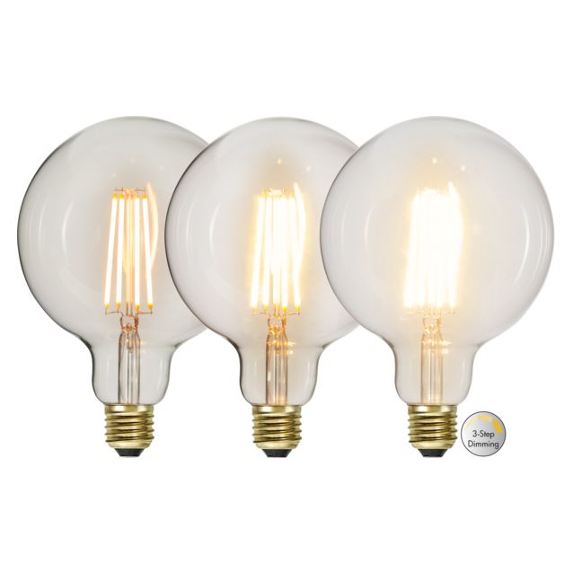 LED-lamppu Star Trading Decoration LED  3-step click 354-87 Ø 125x180mm E27 65W 2100K 70/350/700lm