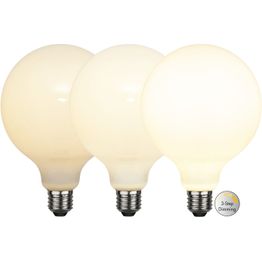 LED-lamppu Star Trading Illumination LED 3-step click 375-87 Ø125x176 mm E27 opaali 7.5 W 2700 K 80/400/800 lm