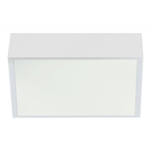 LED-plafondi Acri IP44 300x300x80 mm valkoinen liiketunnistimella